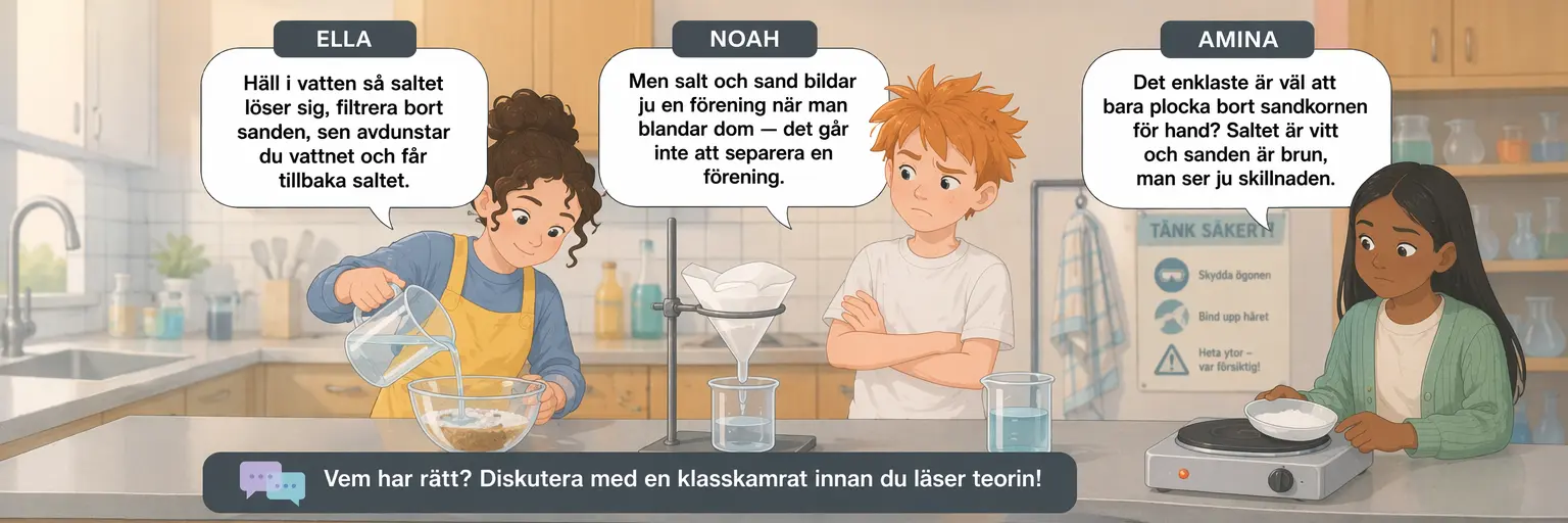 Concept cartoon till 1.6 Blandningar