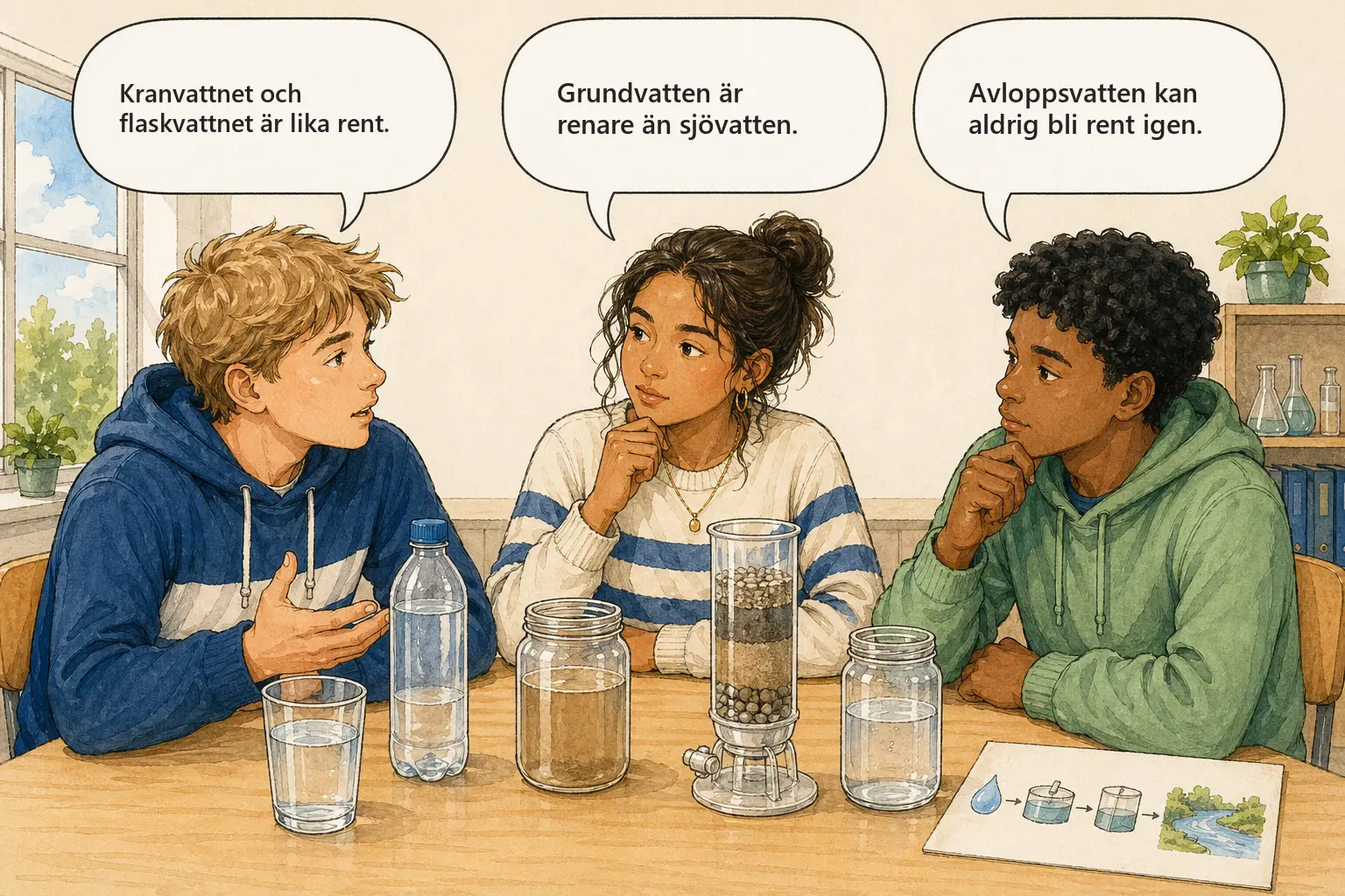 Concept cartoon till 2.5 Vatten är livsviktigt